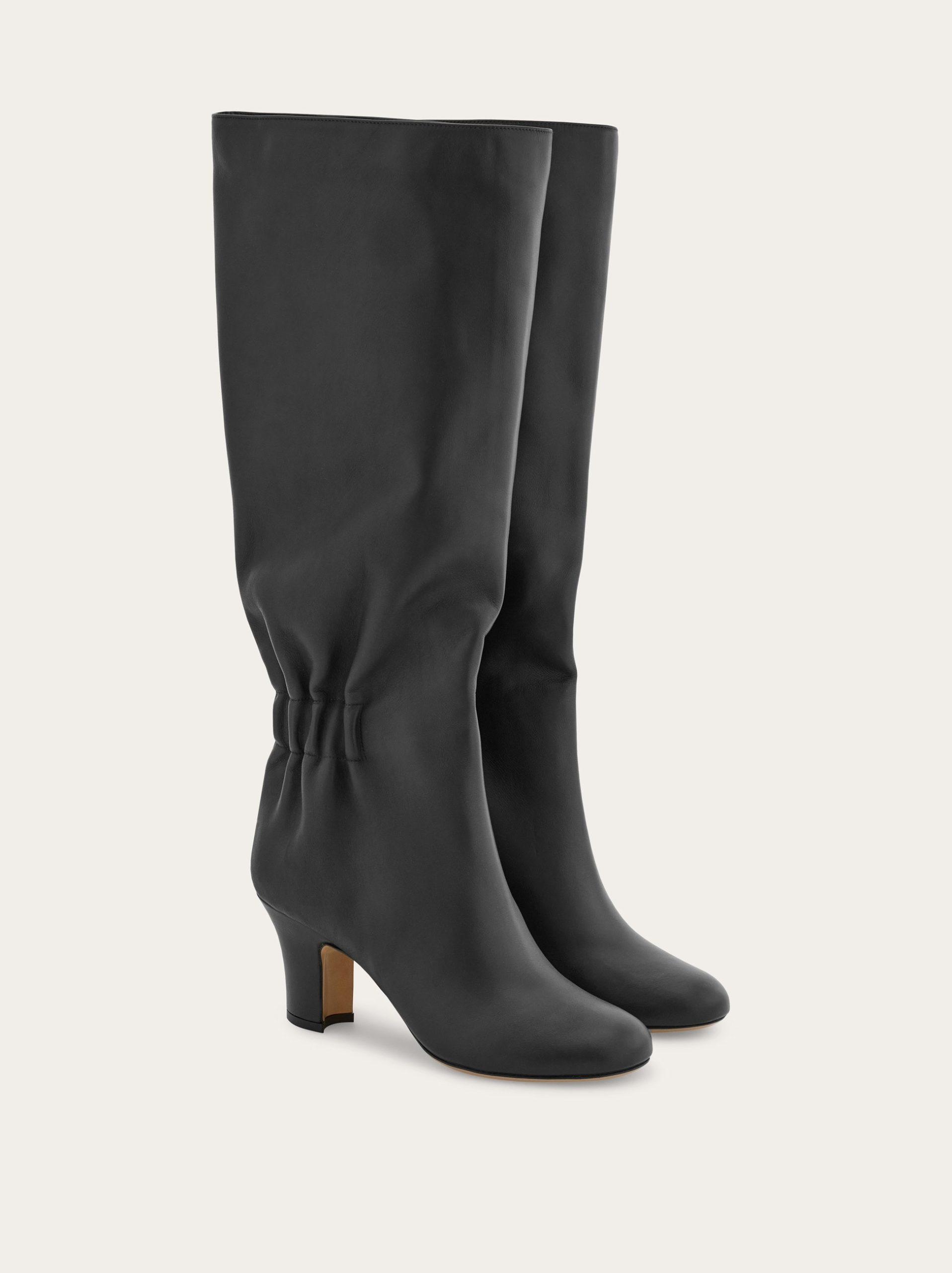 Ferragamo Knee boot with ruched detail - Image 5